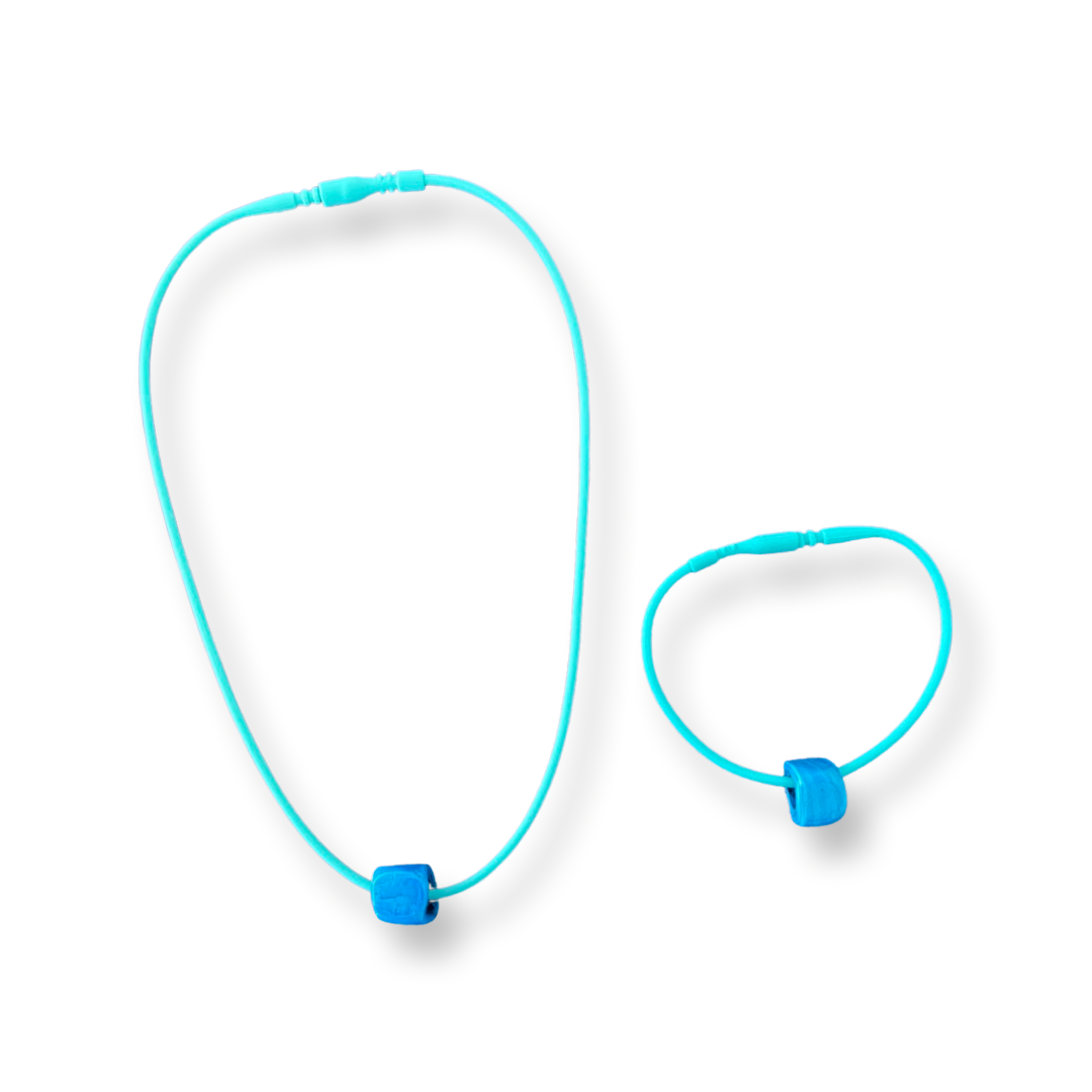 Blue Stone Good Luck Necklace and Bracelet set 5 Colors Available