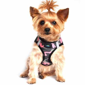 American River Choke Free Dog Harness Camouflage Camo Collection  7 colors to available Blue, Brown, Gray, Green, Orange, Pink, Purple